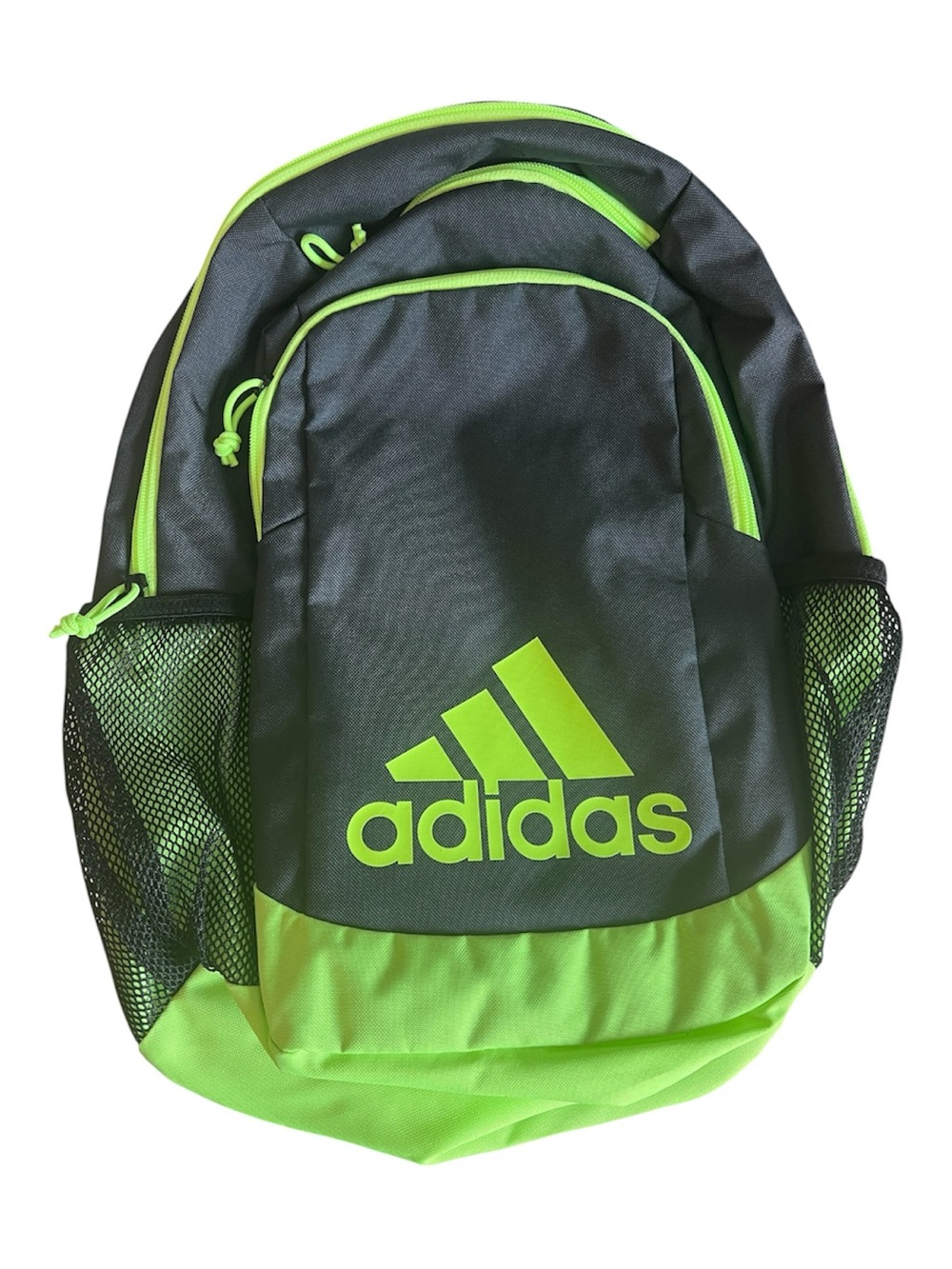 adidas Black and Neon Green Men's Backpack